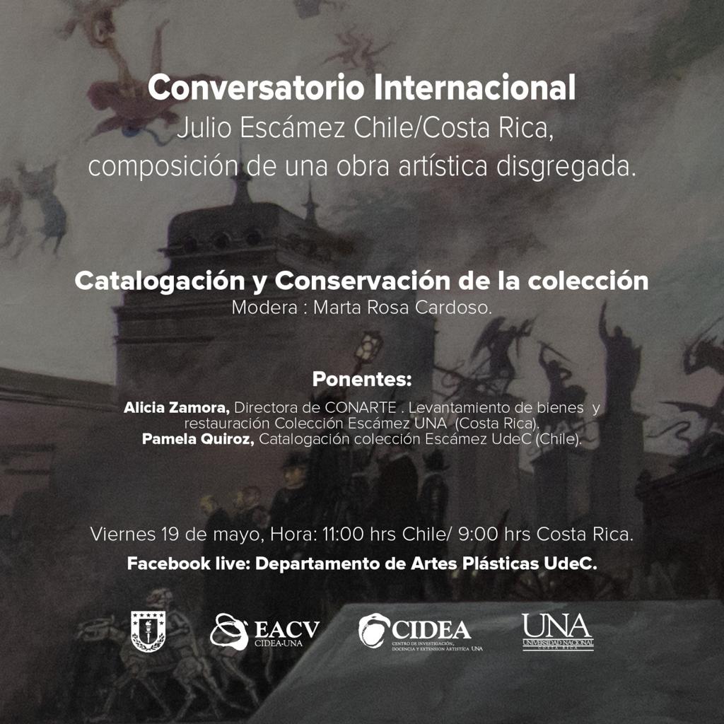 Conversatorio Internacional: Julio Escámez Chile/Costa Rica, composición de una obra artística disgregada-2