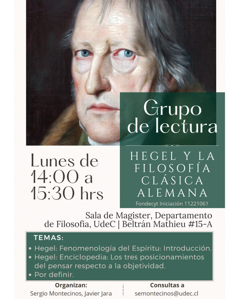 Grupo de Lectura "Hegel y la Filosofía Clásica Alemana"