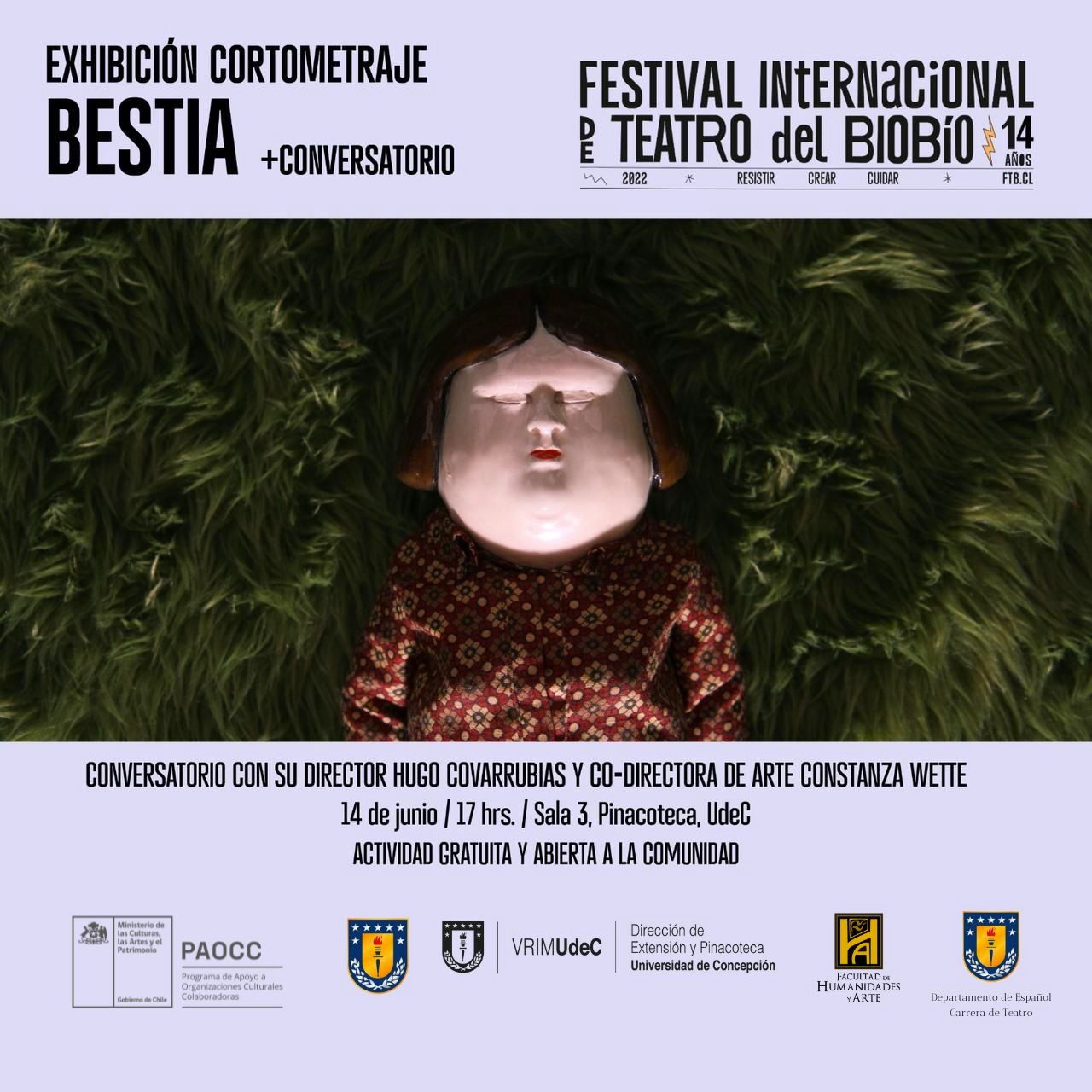 Exhibición Cortometraje Bestia - Festival Internacional de Teatro del BioBío