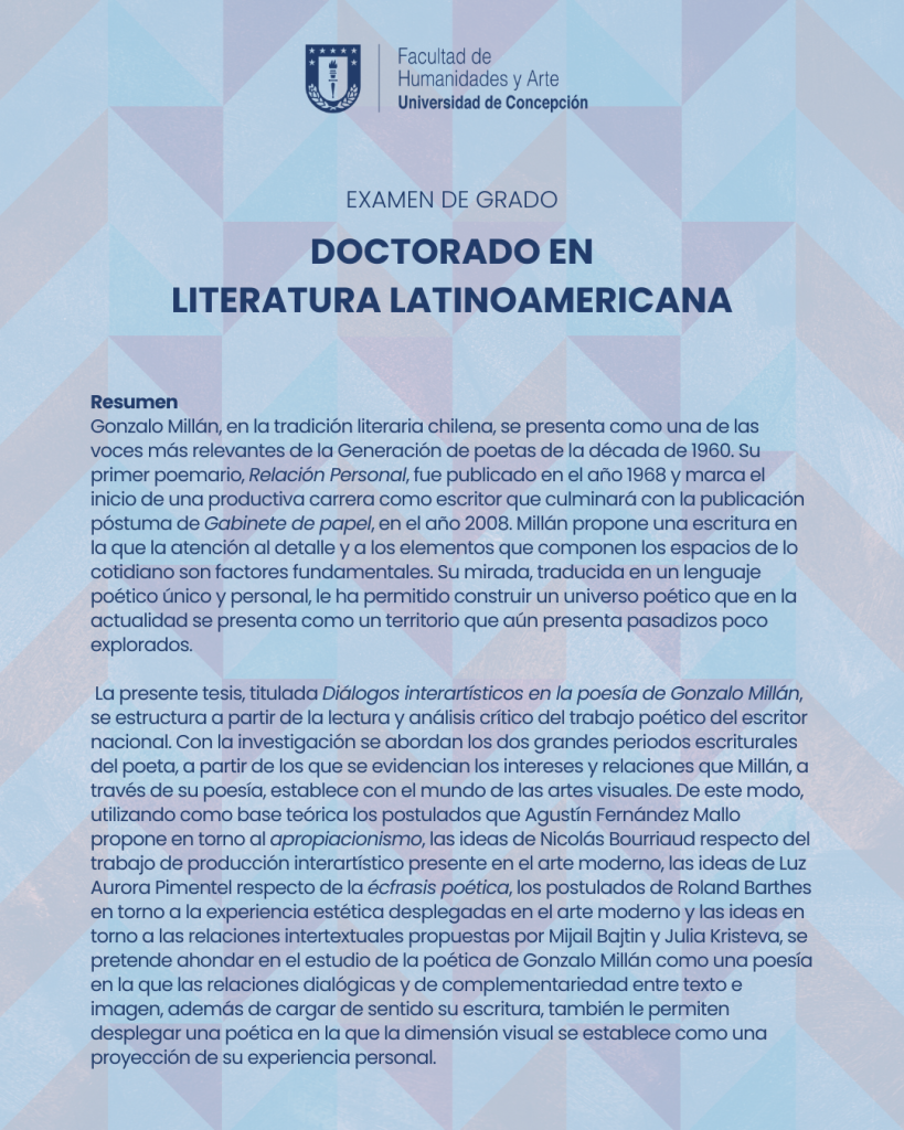 Diálogos interartísticos en la poesía de Gonzalo Millán-2