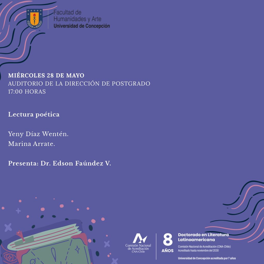 Primeras Jornadas Inaugurales Programas de Postgrado en Literatura Facultad de Humanidades y Arte UdeC: Año Académico 2025-2