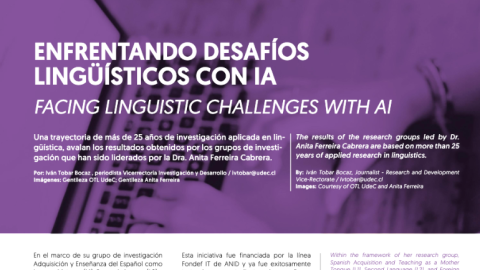 Revista I+D+i_destaca investigación aplicada en lingüística realizada desde hace más de 25 años por académica del Departamento de Español UdeC