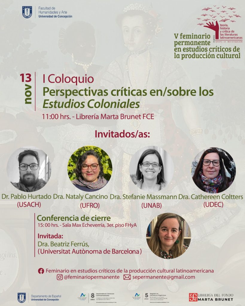 I Coloquio Perspectivas críticas en: sobre los Estudios Coloniales