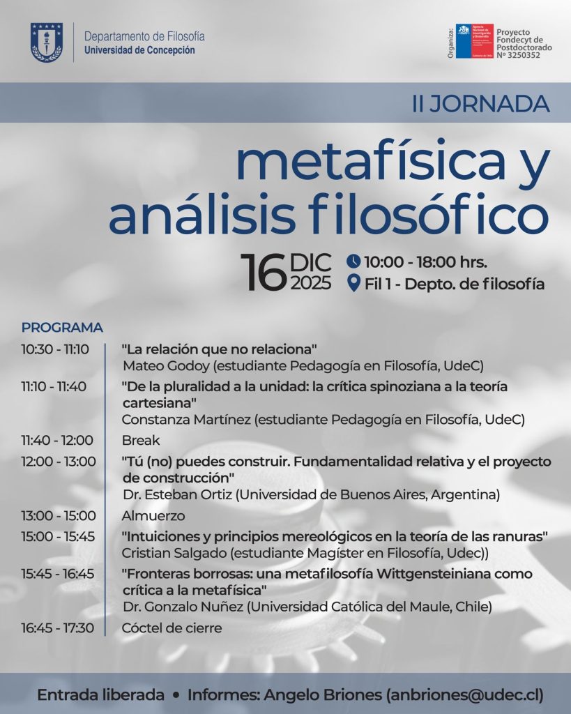 II Jornada Metafísica y Análisis Filosófico