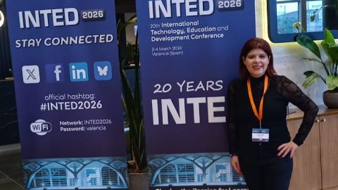Académica de la Facultad de Humanidades y Arte UdeC participó como expositora en Conferencia INTED 2026_1