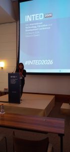 Académica de la Facultad de Humanidades y Arte UdeC participó como expositora en Conferencia INTED 2026_2
