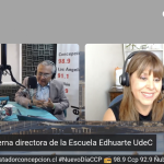 Cecilia Cisterna directora de la Escuela Edhuarte UdeC en Radio El Conquistador