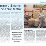 Comentario de Teatro_Ximena Ramírez y el eterno legado que deja en el teatro